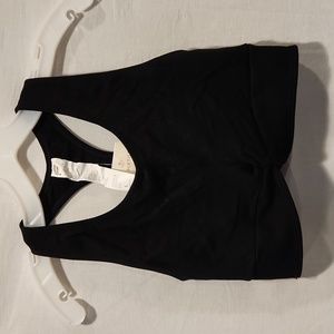 Kinsley front knot seamless bra, black size large